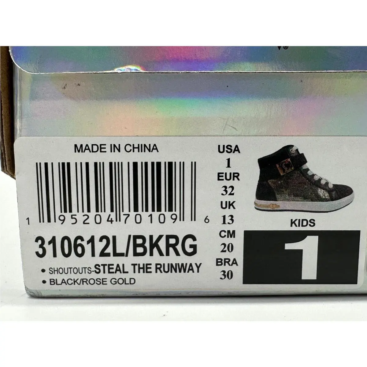 Skechers shoes - Street Los Angeles 310612L/BKRg - Street Los Angeles - Black / Rose Gold (UPC: 195204701096) 4