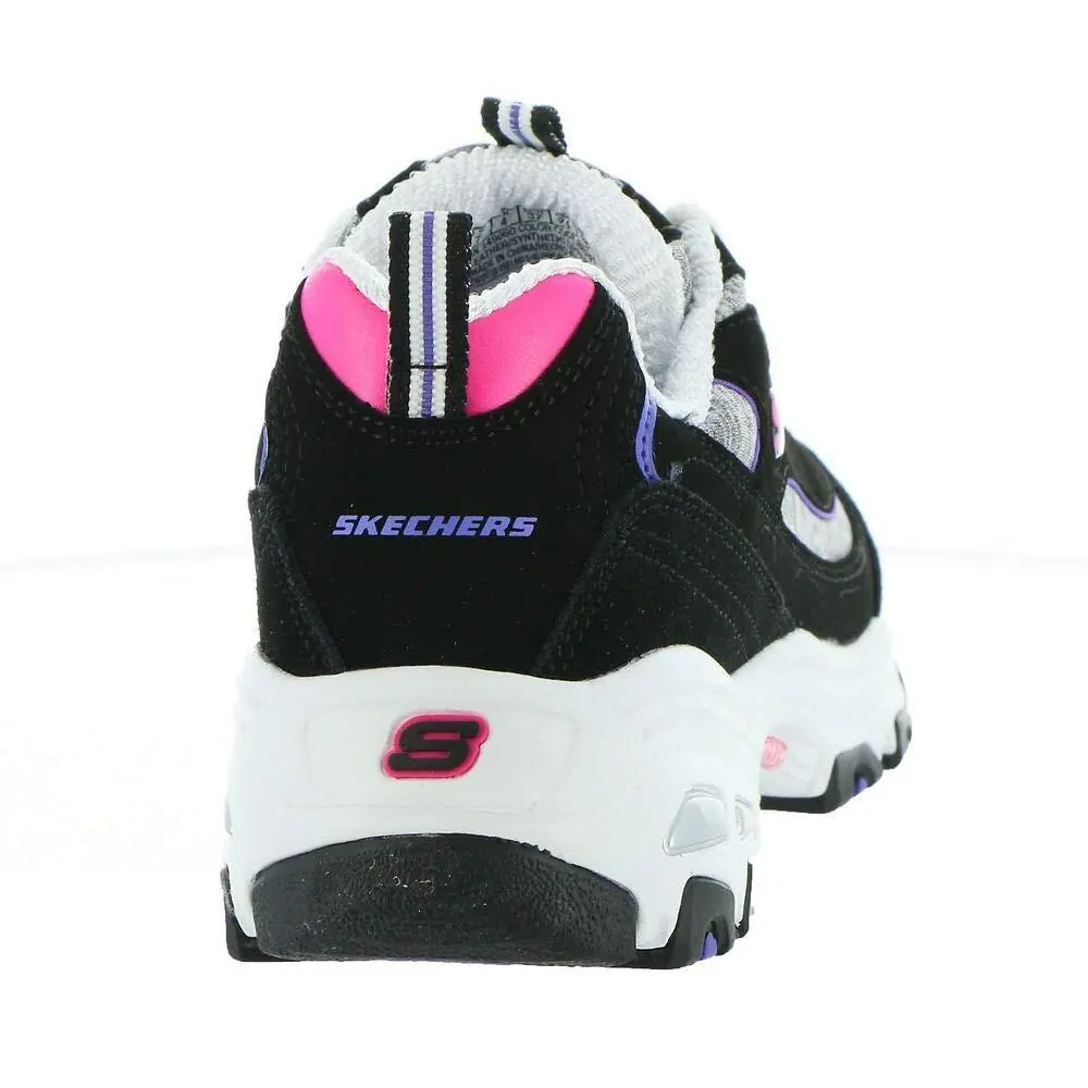 Skechers shoes - SKECHERS D`Lites - Black and Purple 1