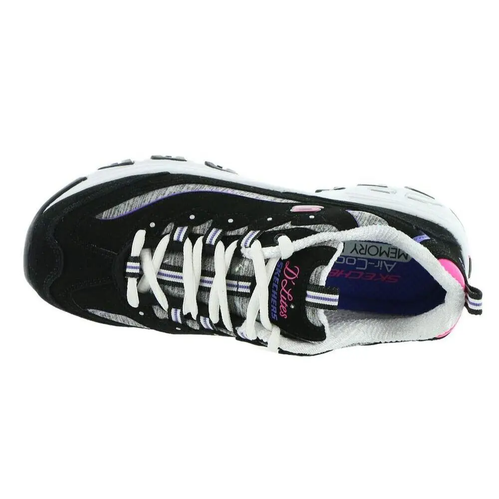 Skechers shoes - SKECHERS D`Lites - Black and Purple 3