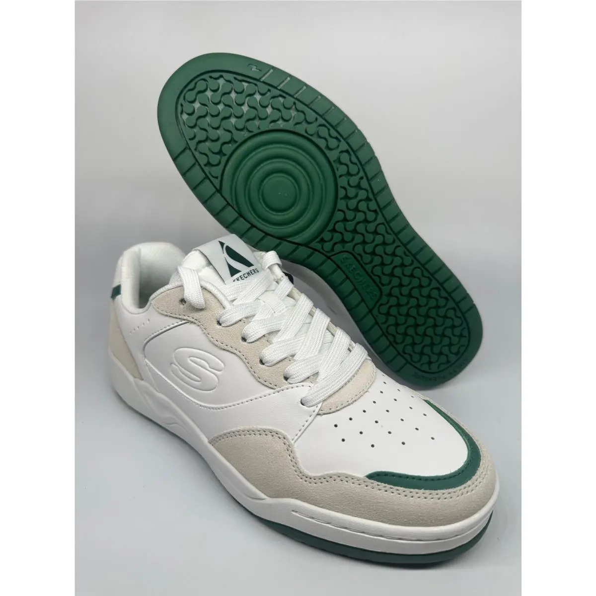 Skechers shoes - 183241 - 46518 - White / Green (UPC: 196989547329) 0