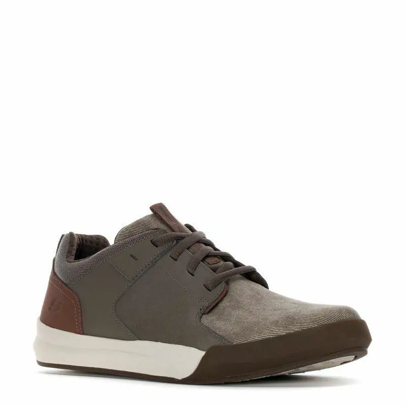 Skechers Morsen Leivo Low Trainers Sport Sneakers Men Shoes Khaki Size 13