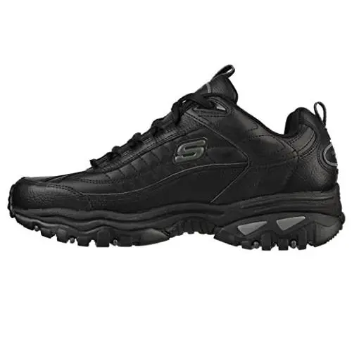 Skechers Mens Energy Afterburn Road Running Shoes Black 10 2E - Black