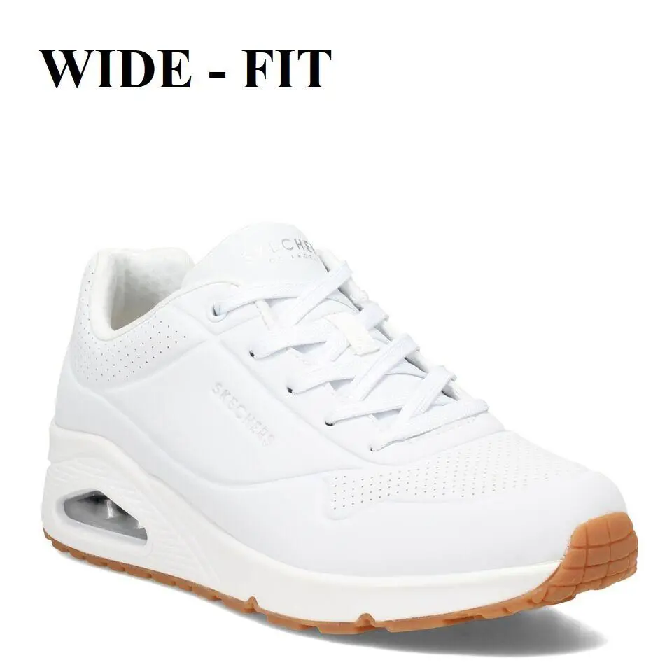 Skechers Uno-stand ON Air Wide Unisex Women SZ 11 = Men SZ 9.5 Shoes White-g - White