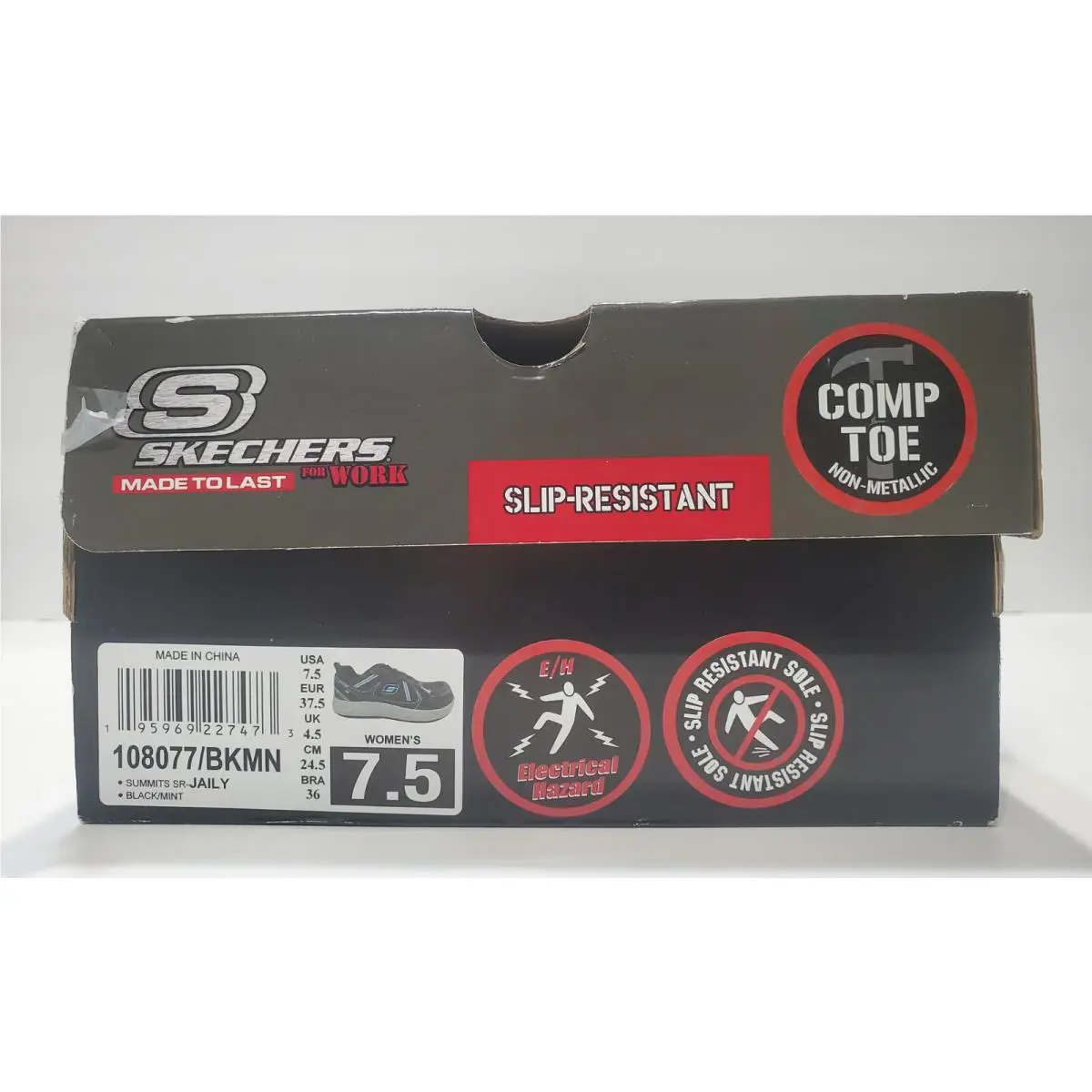 Skechers shoes - Skechers Work Summits SR-108077 - Work Summits - Black/Mint 8