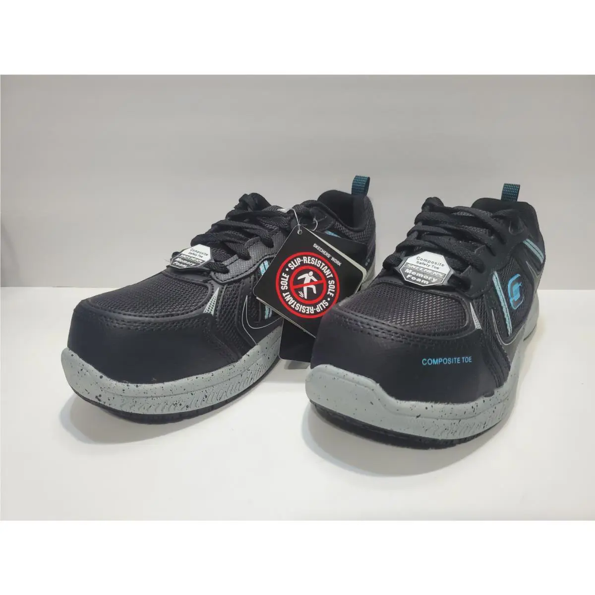 Skechers shoes - Skechers Work Summits SR-108077 - Work Summits - Black/Mint 1