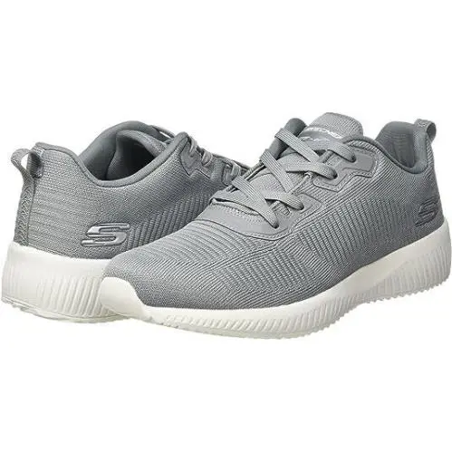 Skechers Squad Low Lace-up Trainers Sports Sneakers Men Shoes Gray Size 11.5 - Gray