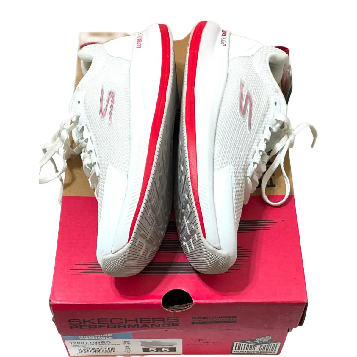 Skechers shoes - Skechers Go Run Pulse - Run Pulse - 128077/WRD - White (UPC: 194428273891) 9