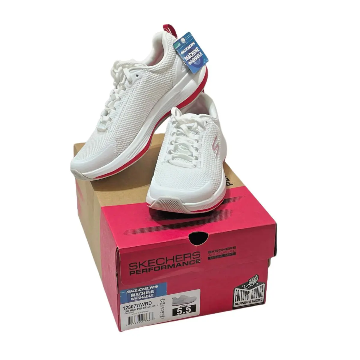 Skechers shoes - Skechers Go Run Pulse - Run Pulse - 128077/WRD - White (UPC: 194428273891) 10