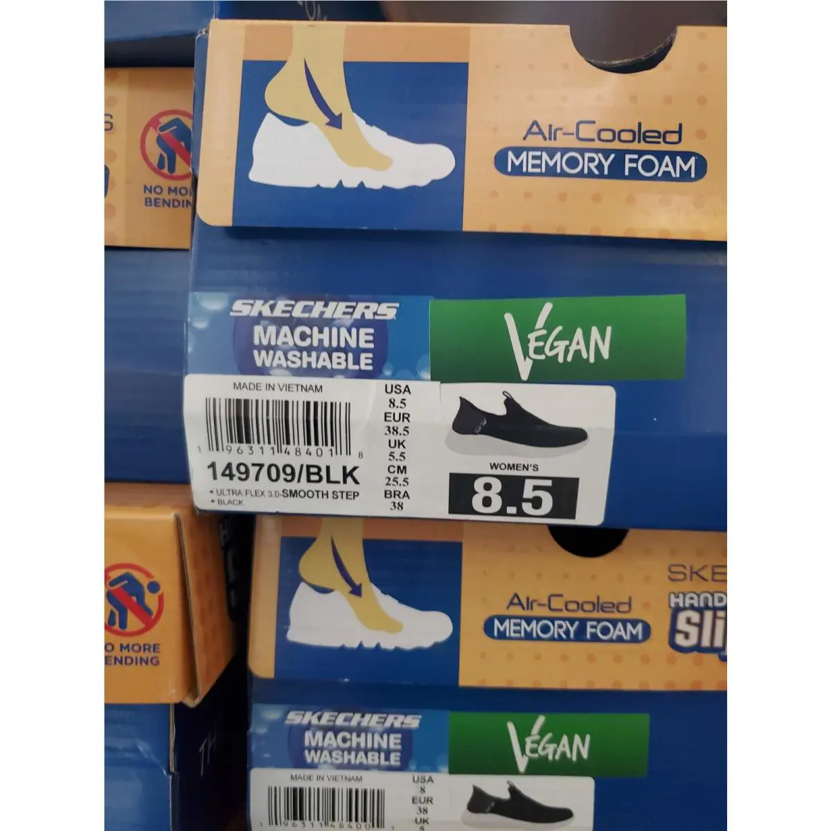 Skechers shoes - Skechers Vegan Slip-In Ultra Flex 3.0 - Black 3