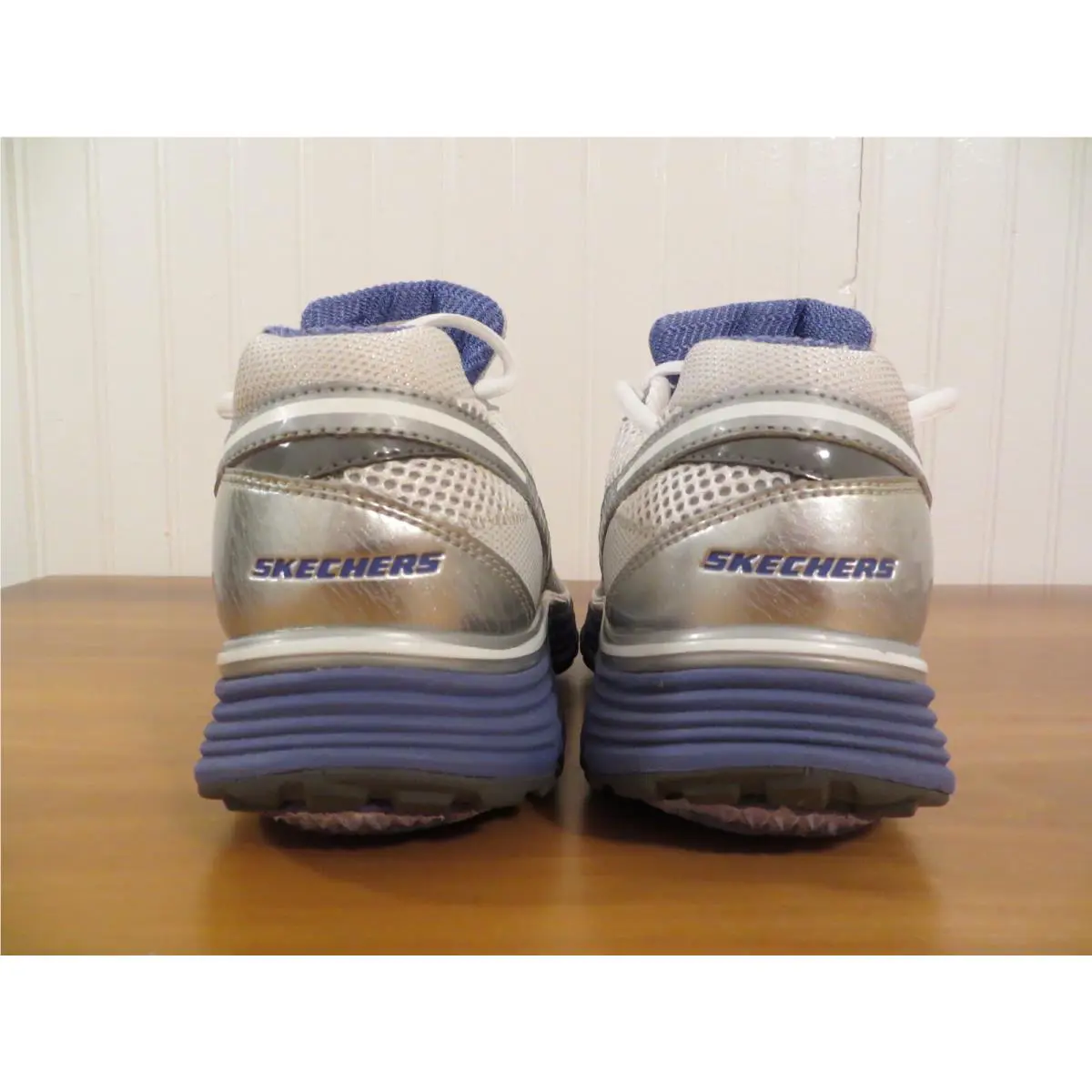 Skechers shoes - Skechers Tone Ups 6.5 - Tone Ups - White / Silver / Purple, Manufacturer: SWPR (UPC: 885125986855) 4