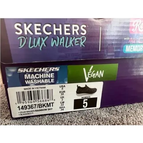 Skechers shoes - Skechers D`Lux Walker - Walker - 149367/BKMT - Black (UPC: 195969566916) 4