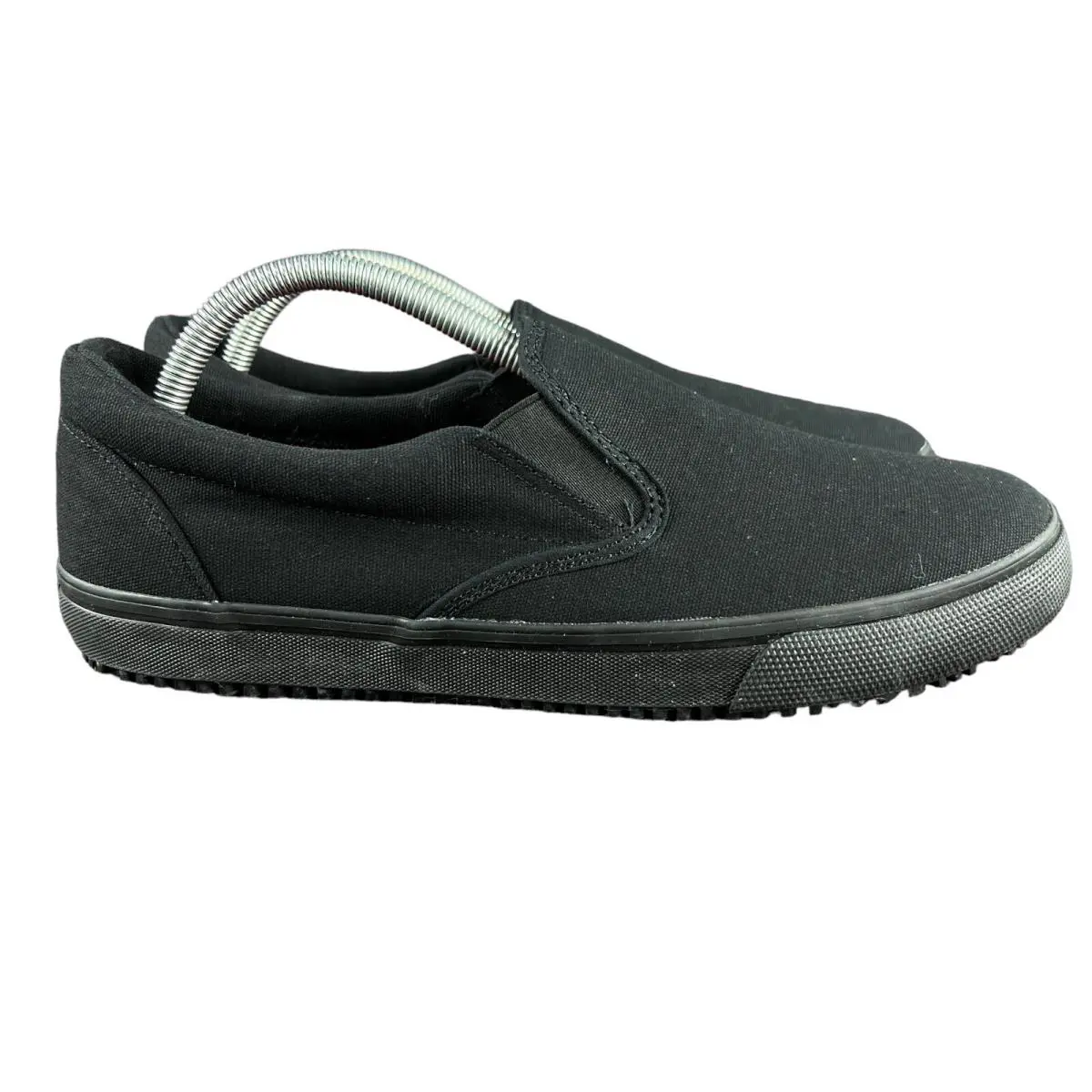 Skechers For Work Delvee Slip Resistant Black Slip On Shoes Women`s Size 11