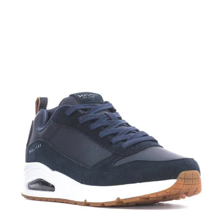 Skechers Air Uno Stacre Wide Low Trainers Sneakers Men Shoes Navy Size 11.5
