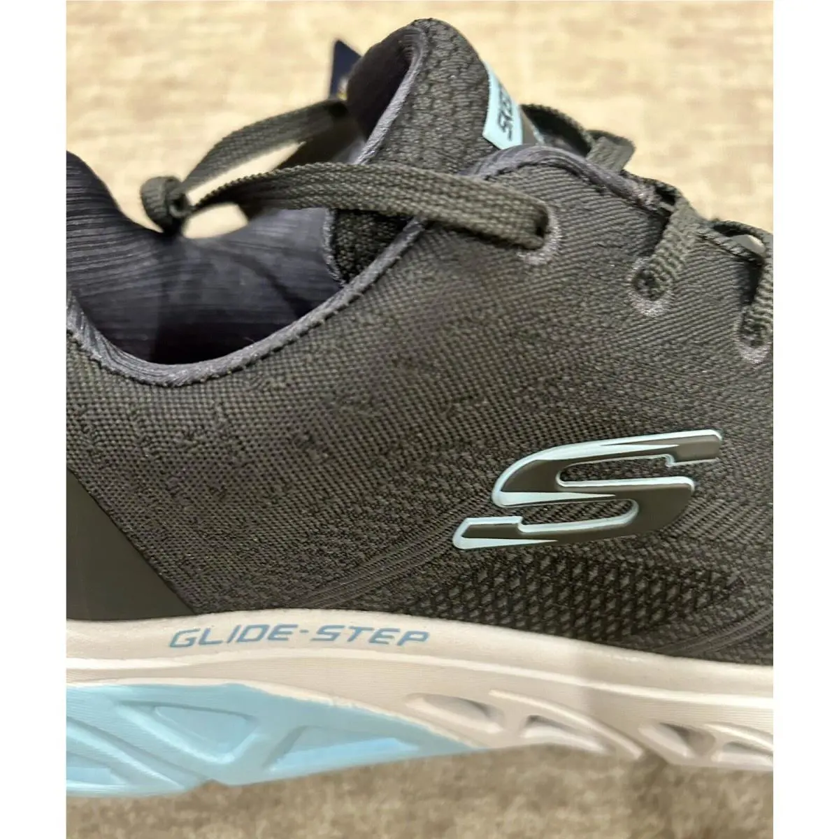 Skechers shoes - Skechers Glide Step SR-Alloy - Glide Step - Dark Gray/Slate- Baby blue hints on tongue and bottom (UPC: 195969834732) 20