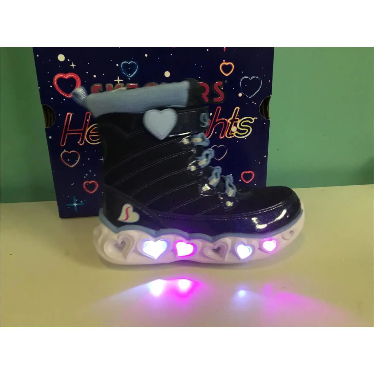 Skechers shoes - Skechers Heart Lights 20287 - Heart Lights - Blue 10