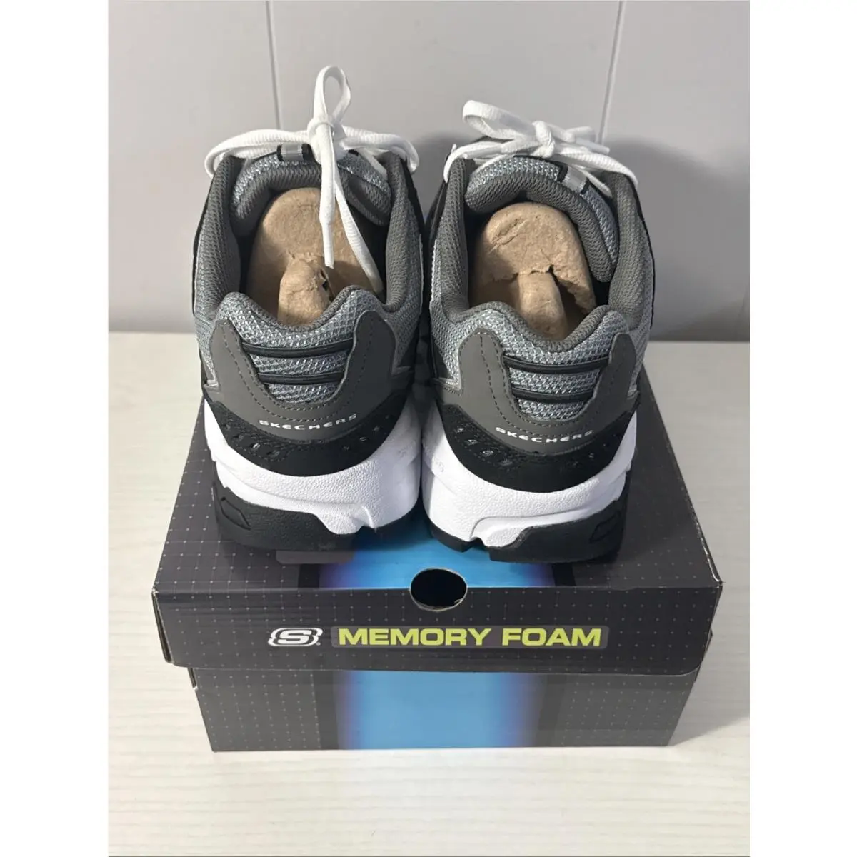 Skechers shoes - 51286EW - 51286 - Gray And Black 7