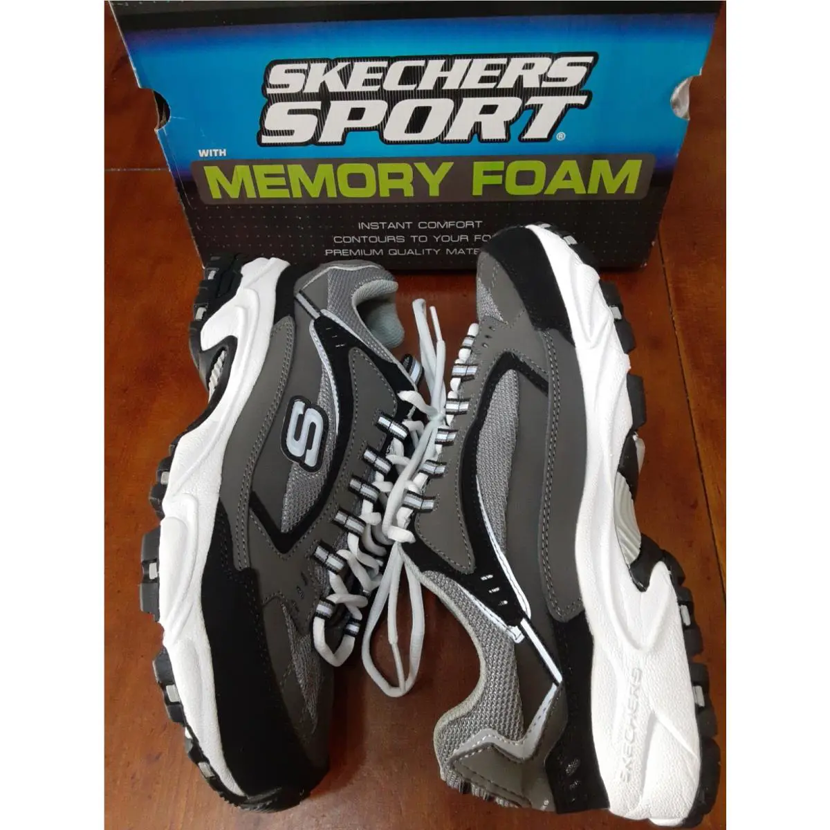 Skechers shoes - Skechers Wide Fit - Wide Fit - 51286 - Gray (UPC: 889110286111) 0
