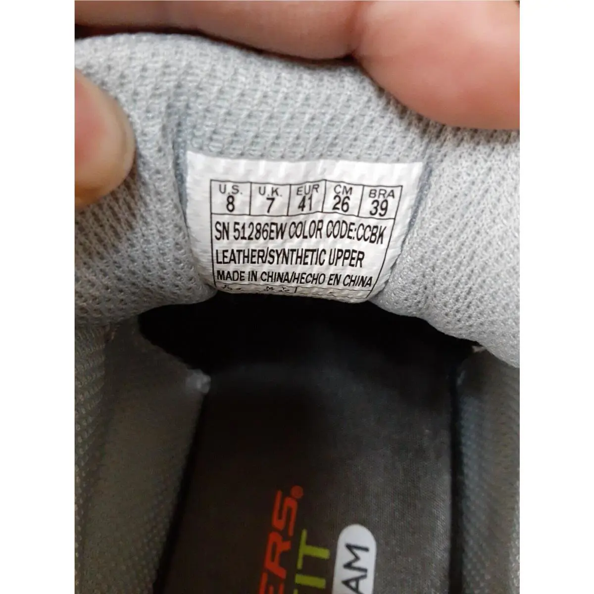 Skechers shoes - Skechers Wide Fit - Wide Fit - 51286 - Gray (UPC: 889110286111) 4