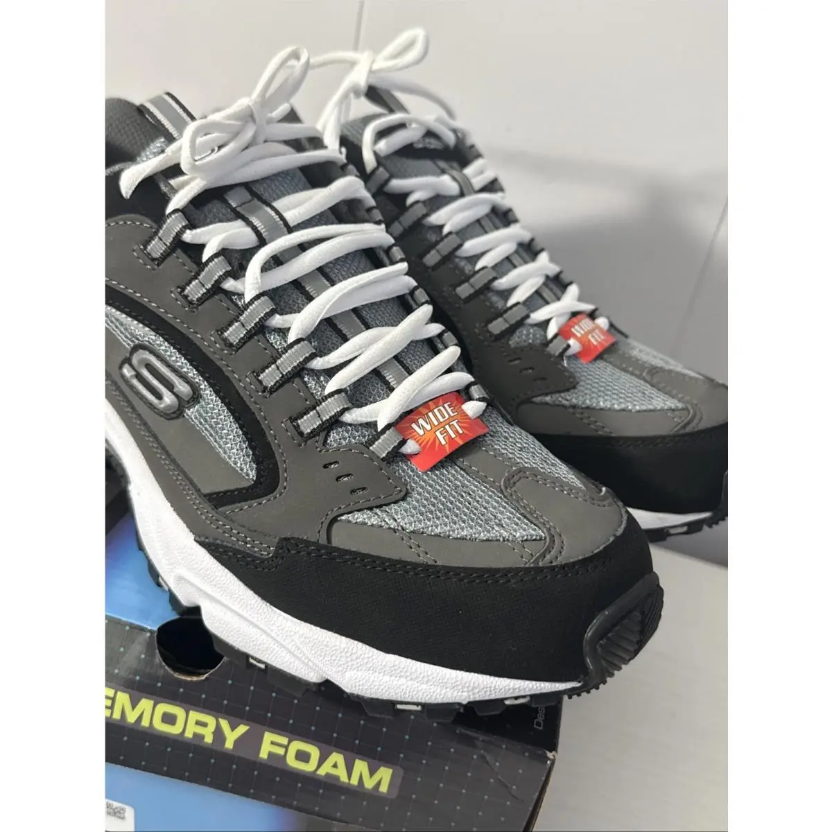 Skechers shoes - 51286EW - 51286 - Gray And Black 2