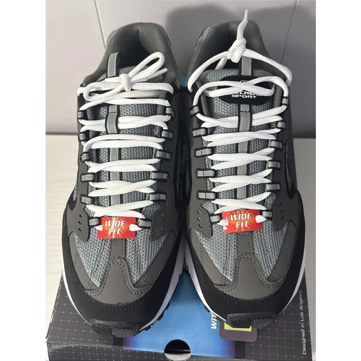 Skechers shoes - 51286EW - 51286 - Gray And Black 3