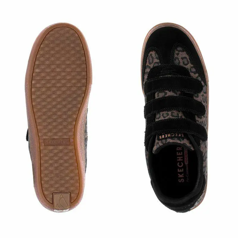 Skechers shoes - Black / Leopard / Glod 3