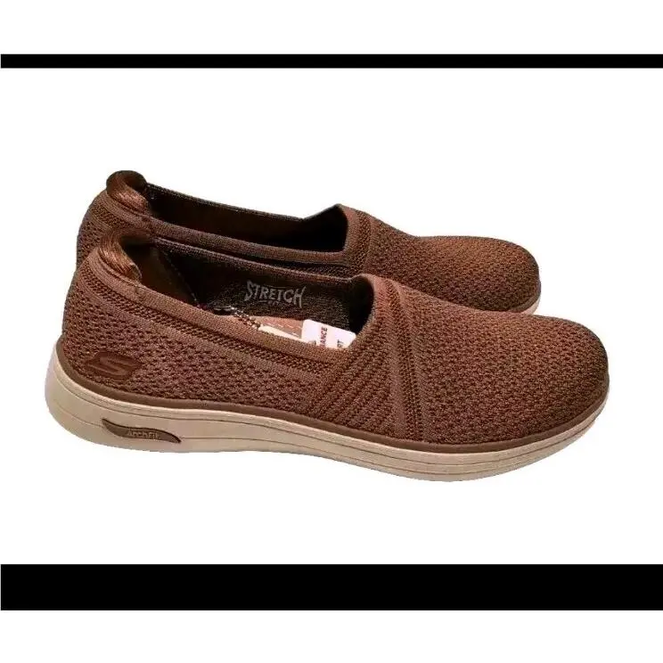 Skechers Arch Fit Inspire Sydney Dark Rose Womens 7.5 Slip On Pink Flat Shoes