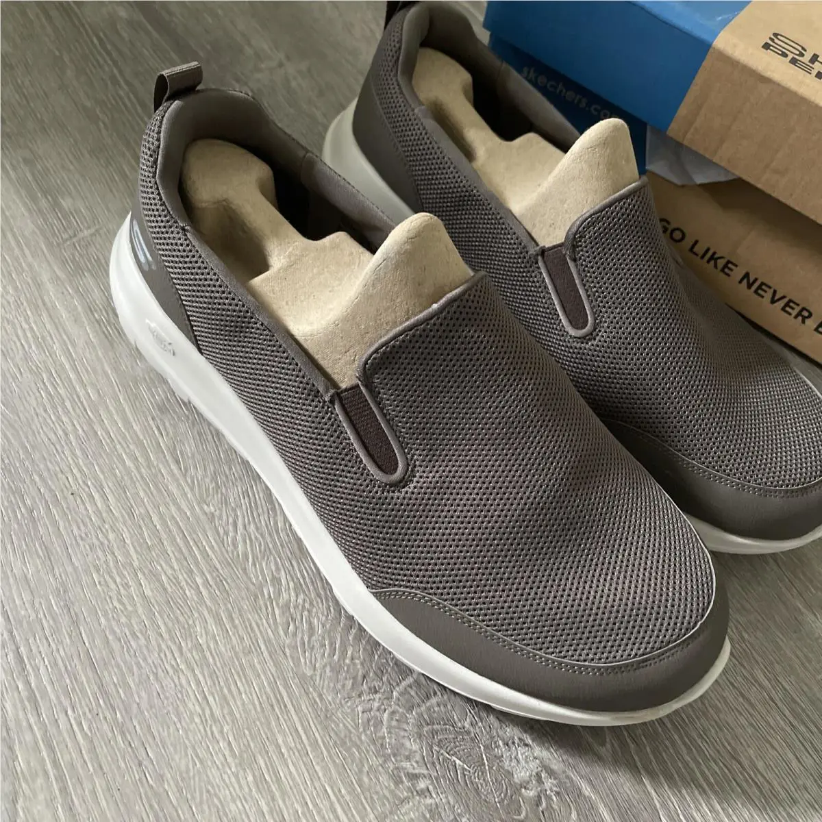 Skechers shoes - Go Walk Max - Walk Max - 216010WW/KHK-75-X-Wide - Khaki 2