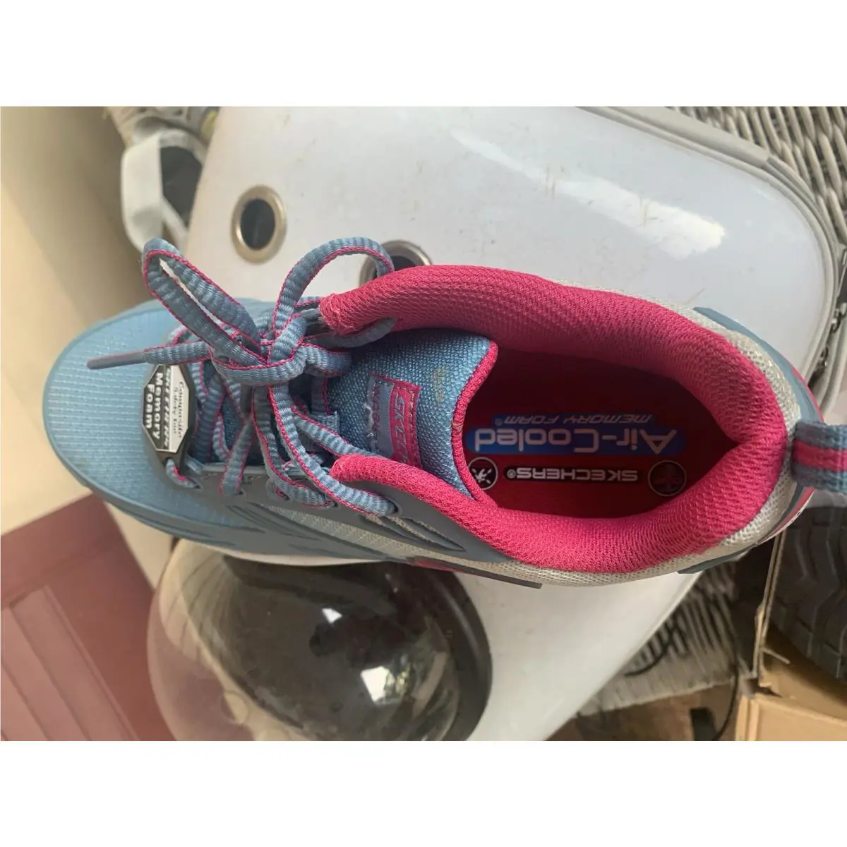 Skechers shoes - SKECHERS Work - Work - Lte Blue/Pink 8