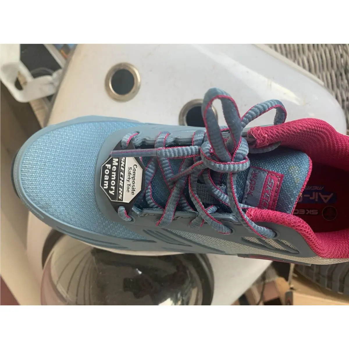Skechers shoes - SKECHERS Work - Work - Lte Blue/Pink 9