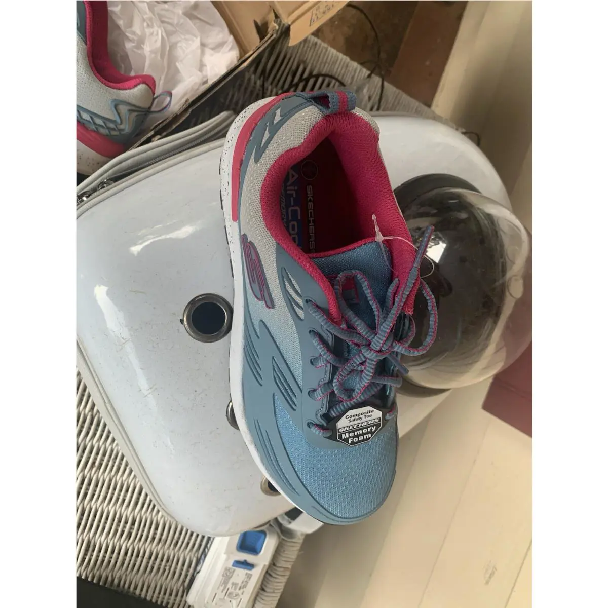 Skechers shoes - SKECHERS Work - Work - Lte Blue/Pink 4