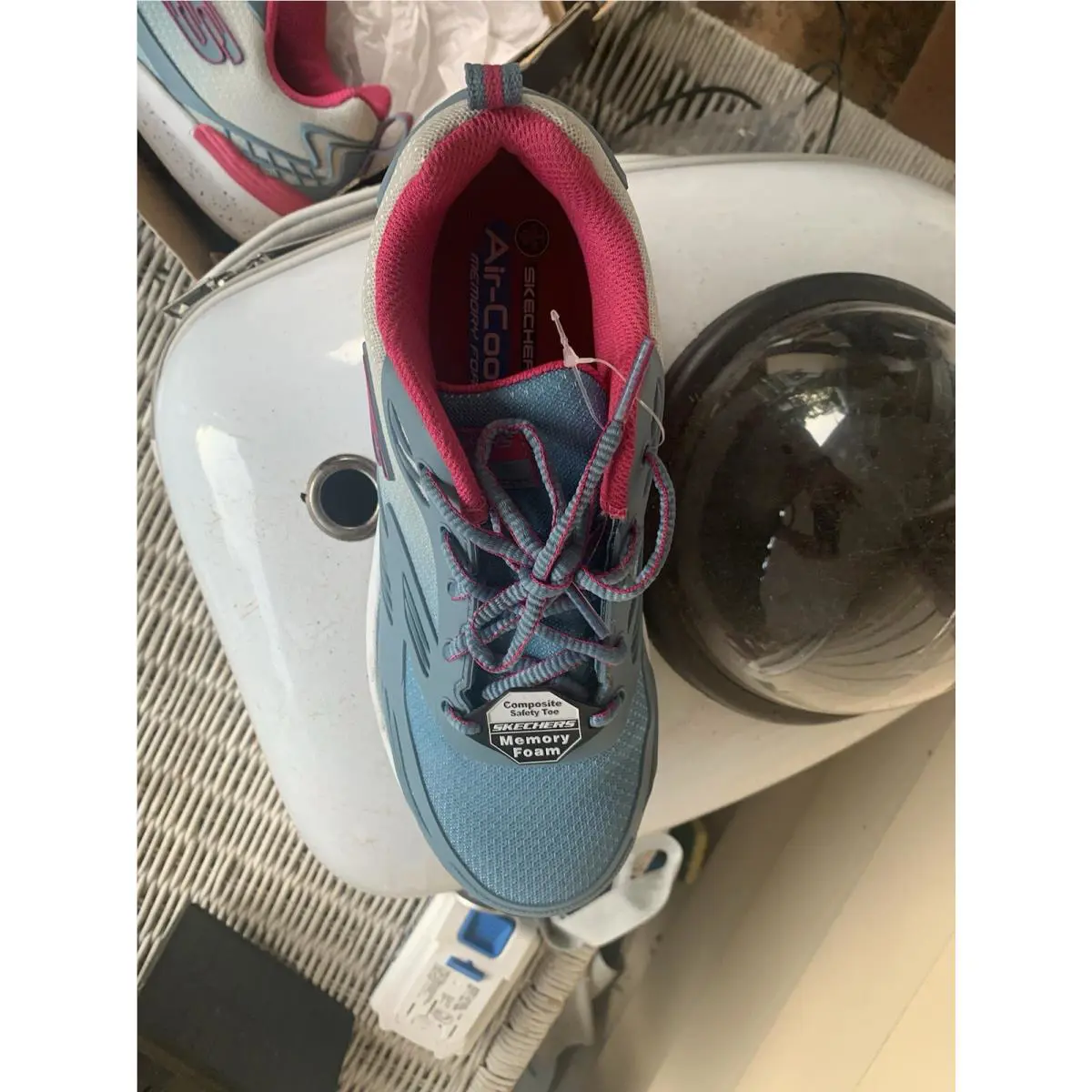 Skechers shoes - SKECHERS Work - Work - Lte Blue/Pink 5