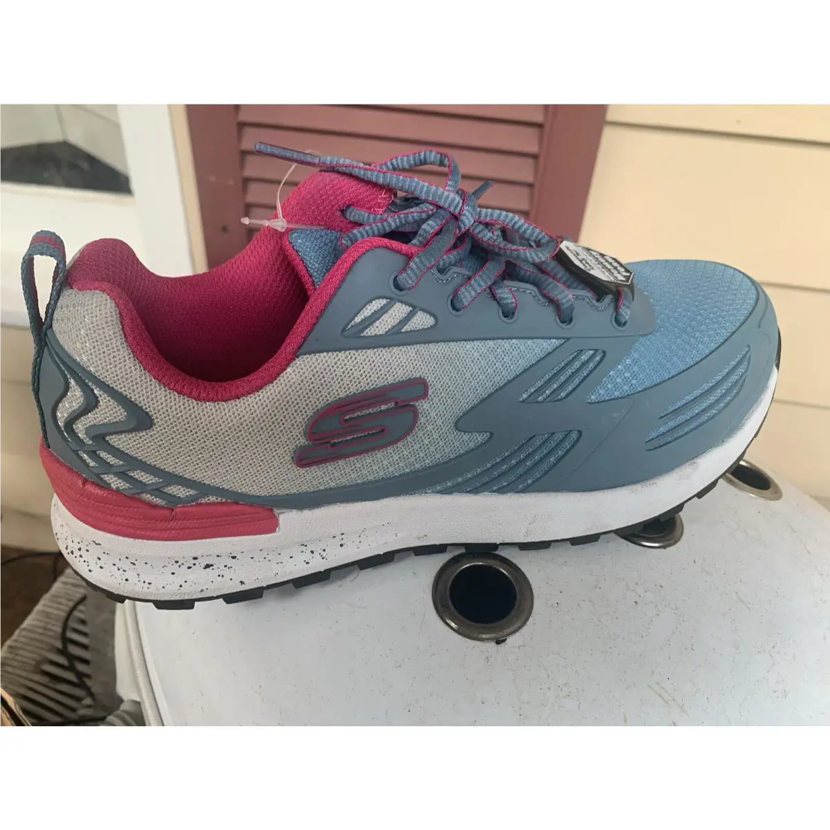 Skechers shoes - SKECHERS Work - Work - Lte Blue/Pink 6