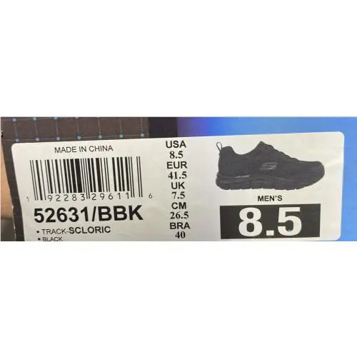 Skechers shoes - Trackscloric 52631BBK - Trackscloric - Black (UPC: 0192283296116) 0