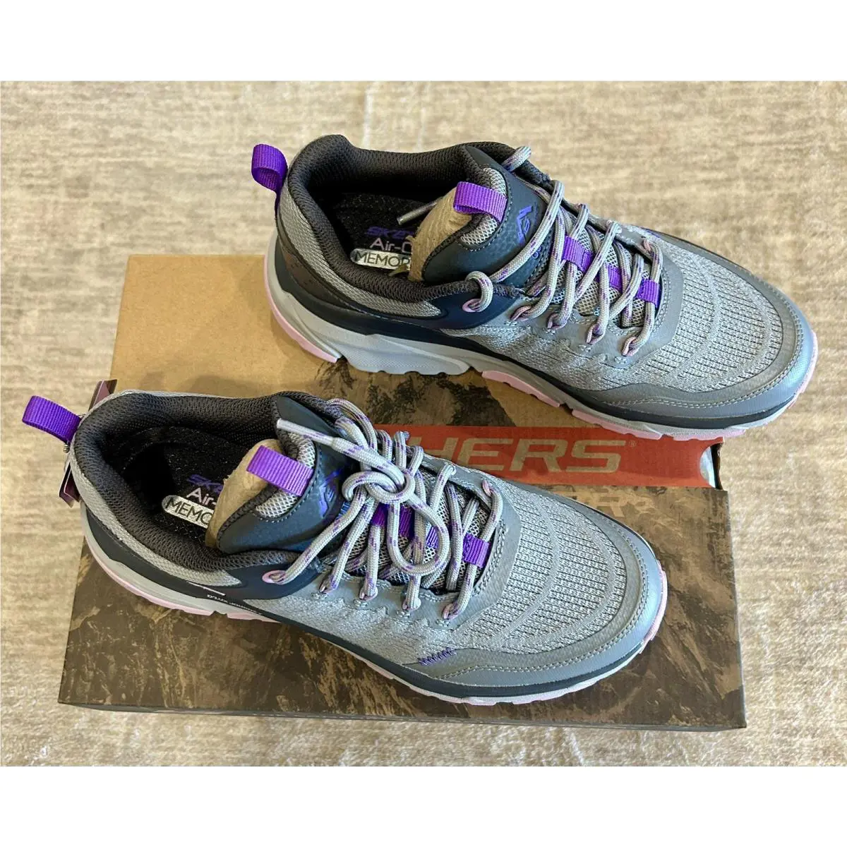 Skechers shoes - Skechers D`Lux Journey - Journey - Light & Dark Gray- with Purple & Pink (UPC: 197627108315) 10
