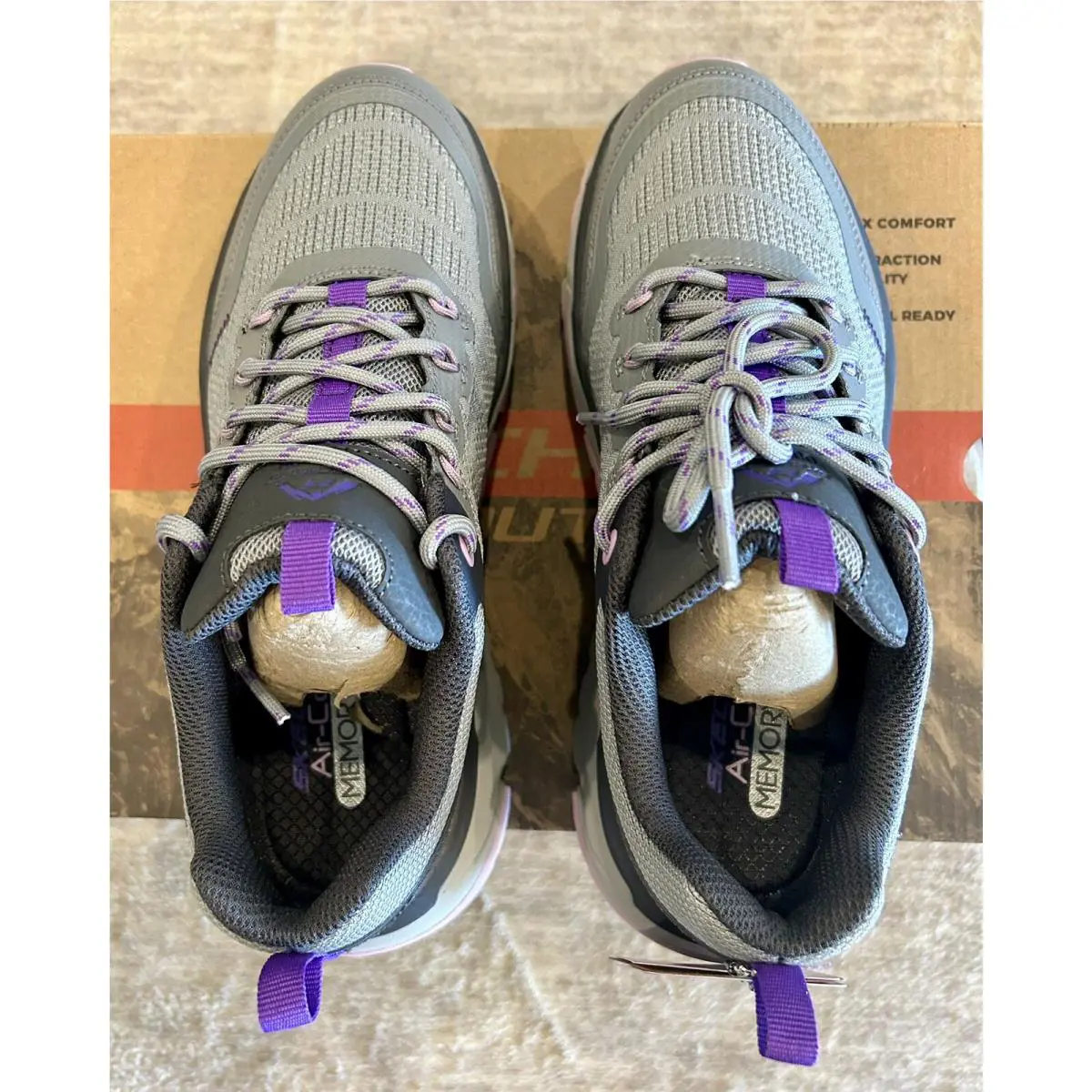 Skechers shoes - Skechers D`Lux Journey - Journey - Light & Dark Gray- with Purple & Pink (UPC: 197627108315) 6