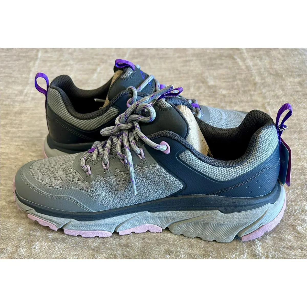 Skechers shoes - Skechers D`Lux Journey - Journey - Light & Dark Gray- with Purple & Pink (UPC: 197627108315) 16