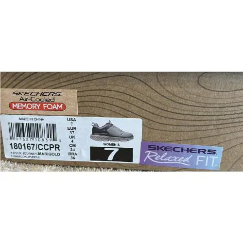 Skechers shoes - Skechers D`Lux Journey - Journey - Light & Dark Gray- with Purple & Pink (UPC: 197627108315) 18