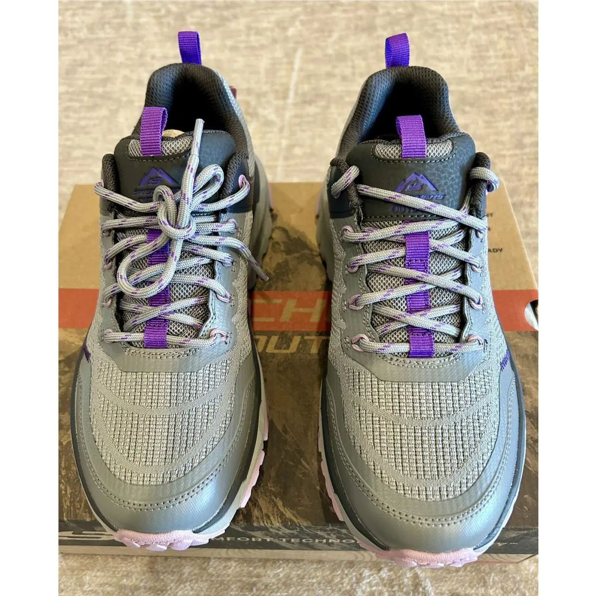 Skechers shoes - Skechers D`Lux Journey - Journey - Light & Dark Gray- with Purple & Pink (UPC: 197627108315) 7