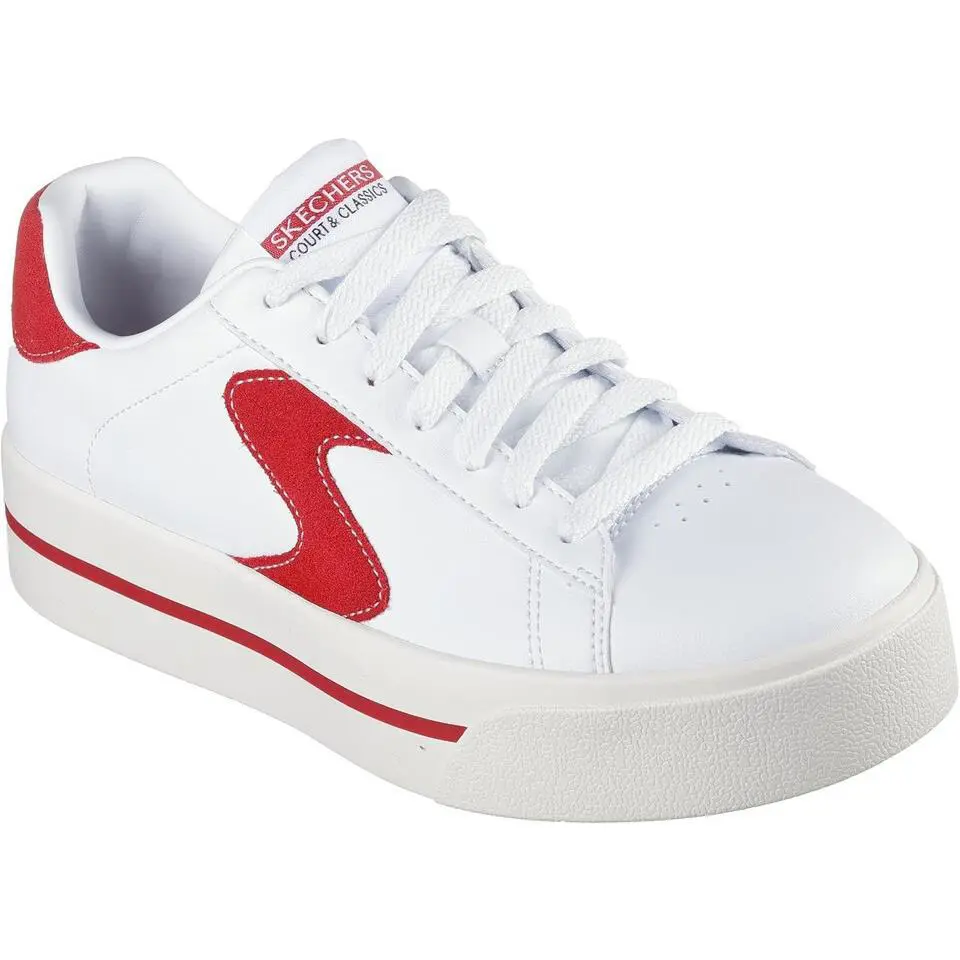 Skechers shoes - 185045- White/Red 1