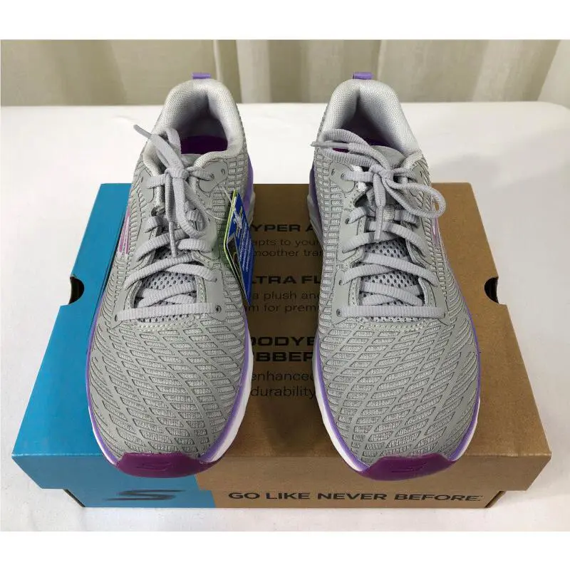 Skechers shoes - Go Run Balance 2 Lace-up Running Shoe Sneakers - 172013 - Gray/Purple (UPC: 195204215388) 5