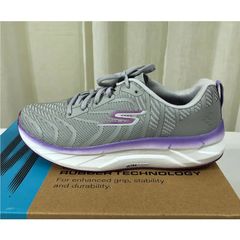 Skechers shoes - Go Run Balance 2 Lace-up Running Shoe Sneakers - 172013 - Gray/Purple (UPC: 195204215388) 11