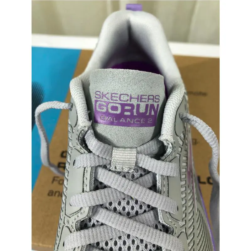 Skechers shoes - Go Run Balance 2 Lace-up Running Shoe Sneakers - 172013 - Gray/Purple (UPC: 195204215388) 14