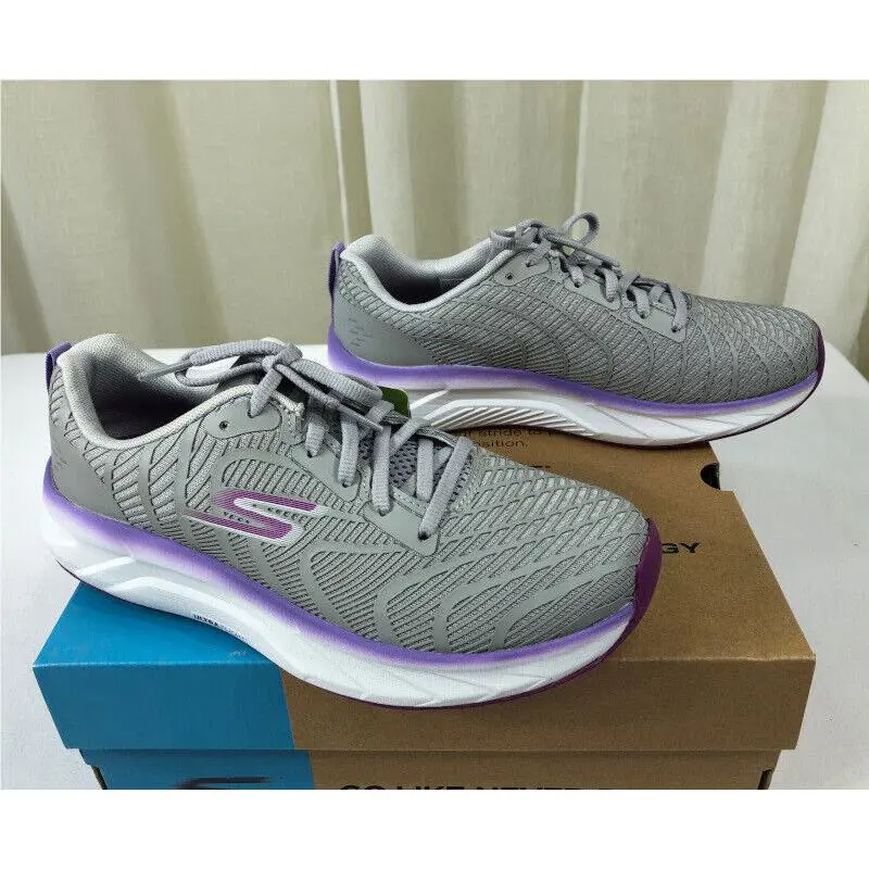 Skechers shoes - Go Run Balance 2 Lace-up Running Shoe Sneakers - 172013 - Gray/Purple (UPC: 195204215388) 2