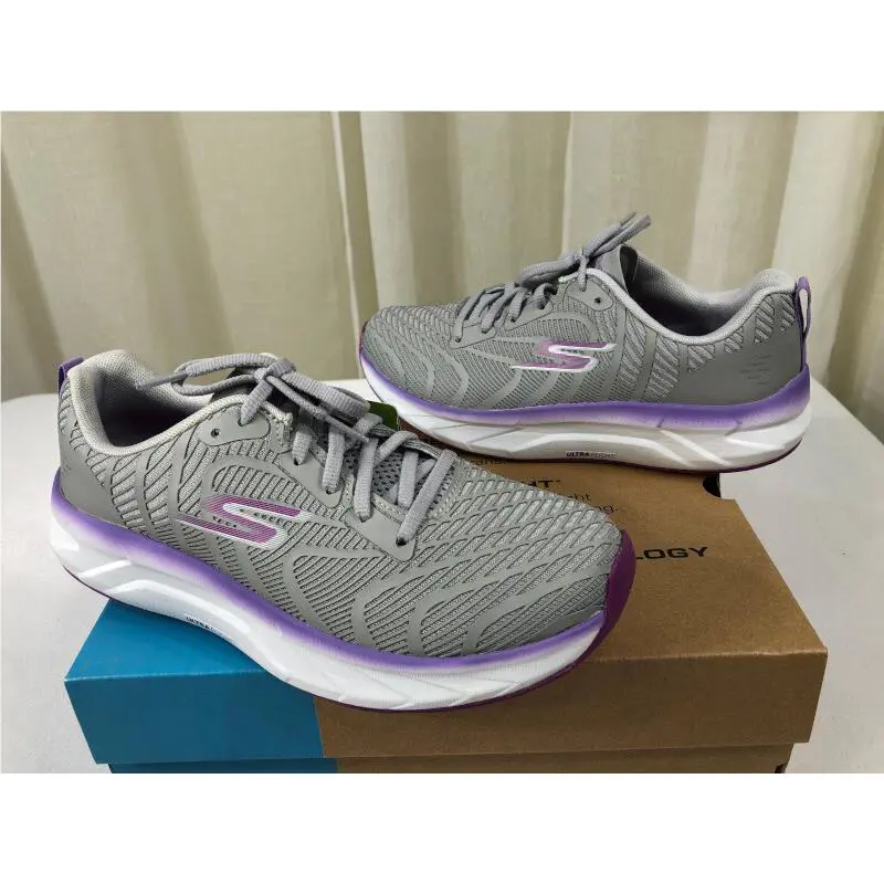 Skechers shoes - Go Run Balance 2 Lace-up Running Shoe Sneakers - 172013 - Gray/Purple (UPC: 195204215388) 7