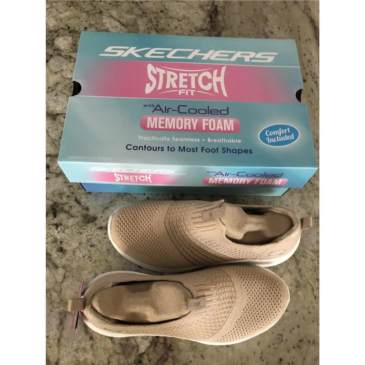 Skechers shoes - #27421 - Tennis Shoes - Taupe (UPC: 196311642678) 2