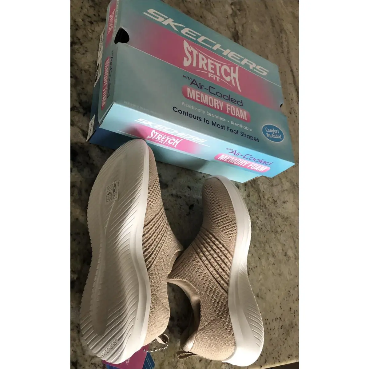 Skechers shoes - #27421 - Tennis Shoes - Taupe (UPC: 196311642678) 4