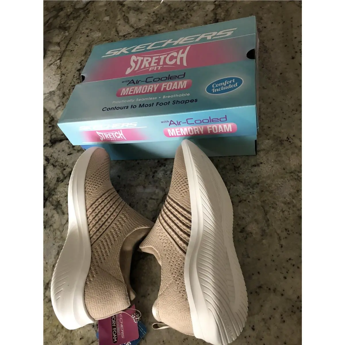 Skechers shoes - #27421 - Tennis Shoes - Taupe (UPC: 196311642678) 5
