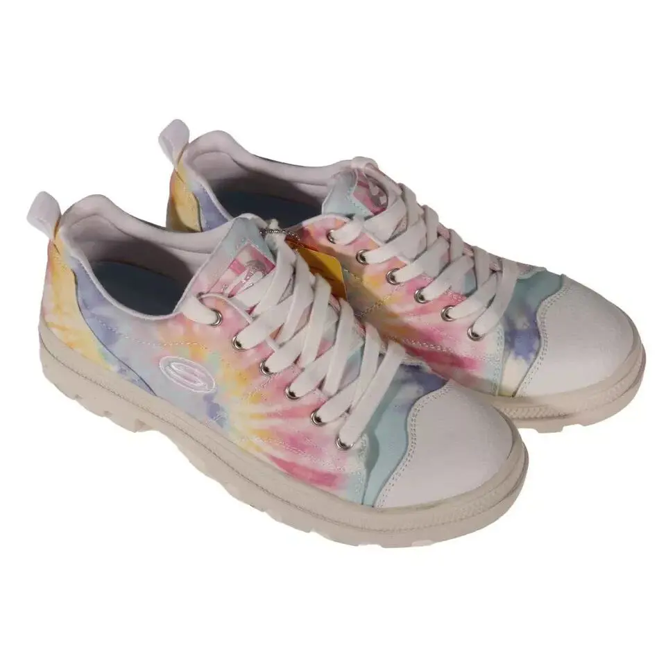 Skechers Roadies Berkeley Blocks Multicolor Rainbow Sneakers Shoes Size 6.5 - Multicolor