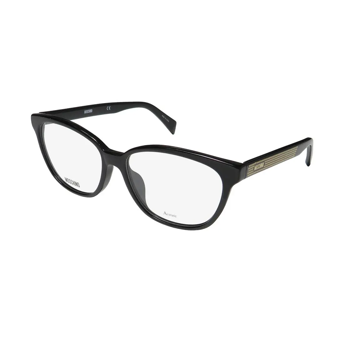 527/F Designed IN Italy Famous Designer Rare Eyeglass Frame/glasses Black by Moschino