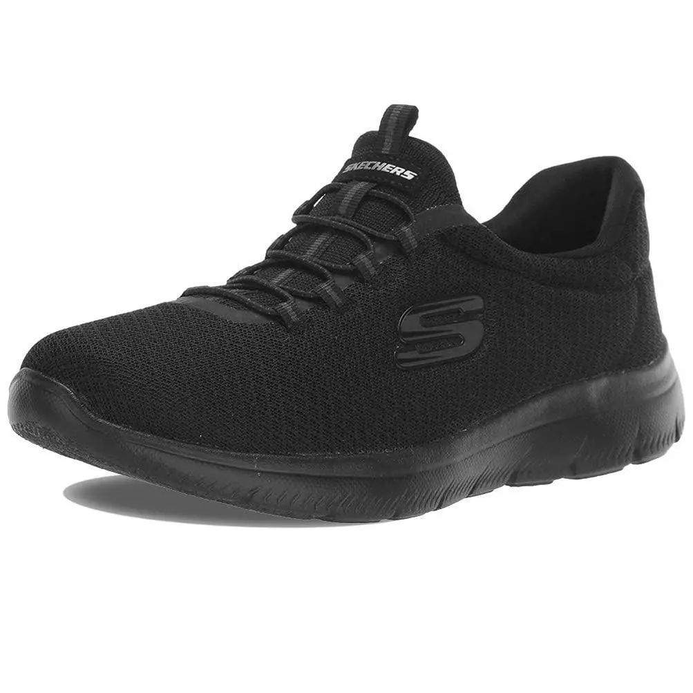 Skechers Womens Summits Sneaker Black 9 US